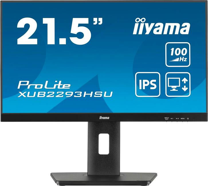 Iiyama ProLite XUB2293HSU-B7 Zwart 21,5 Full HD monitor, Computers en Software, Monitoren, IPS, 1 tot 2 ms, Full HD, Zo goed als nieuw