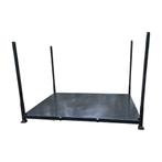 Stapelrek 300x200 cm met traanplaat bodem zwart gebruikt, Doe-het-zelf en Bouw, Ophalen of Verzenden, Nieuw