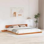 vidaXL Bedframe Bruin 200 x 200 cm Hout, Huis en Inrichting, Verzenden, Nieuw