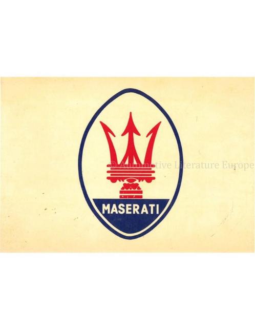 MASERATI (POCKET HISTORY), Boeken, Auto's | Boeken