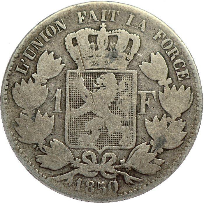 België. Leopold I. 1 Franc 1850 - RARE, Postzegels en Munten, Munten | Nederland