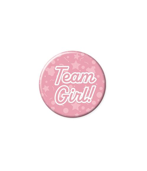 Button Team Girl 5,5cm, Hobby & Loisirs créatifs, Articles de fête, Envoi