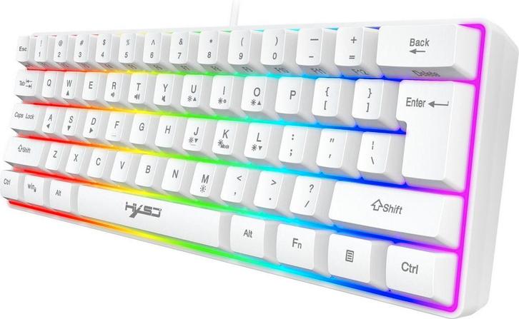 2dekans | HXSJ V700 RGB Membraan bedrade gaming toetsenbord, Computers en Software, Toetsenborden, Ophalen of Verzenden