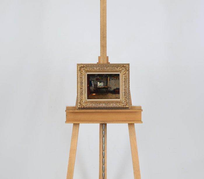 William Castle Keith (1864-1927) - Boereninterieur, Antiek en Kunst, Kunst | Schilderijen | Klassiek