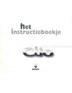 1999 RENAULT CLIO INSTRUCTIEBOEKJE NEDERLANDS