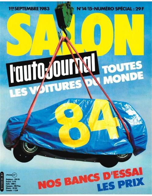1983 L'E AUTO JOURNAL (SALON EDITIE) JAARBOEK 14/15 FRANS, Livres, Autos | Brochures & Magazines, Enlèvement ou Envoi