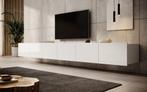 Meubella TV-Meubel Calabas wit hoogglans 300 cm hangend, Nieuw, Overige materialen, Minder dan 100 cm, 25 tot 50 cm