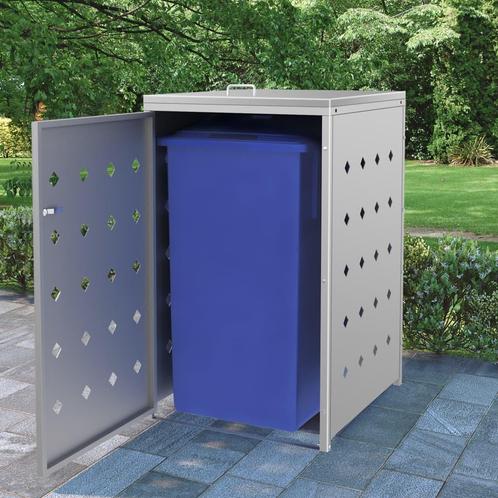 vidaXL Containerberging enkel 240 L roestvrij staal, Doe-het-zelf en Bouw, Containers, Verzenden