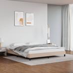 vidaXL Bedframe kunstleer cappuccinokleurig 180x200 cm, Huis en Inrichting, Slaapkamer | Bedden, Verzenden, Nieuw