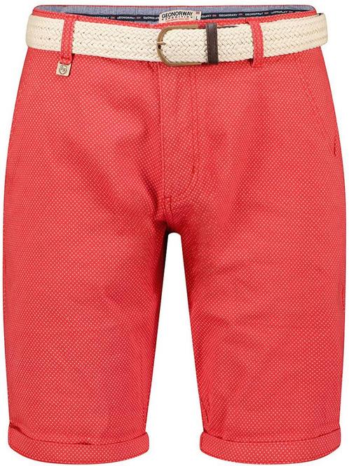 Geographical Norway Chino Bermuda Met Stretch Podex Red, Vêtements | Hommes, Pantalons, Envoi