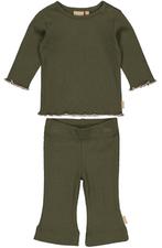 Quapi Kidswear Shirt  Fia en Broekje Franca Olive, Ophalen of Verzenden, Nieuw, Quapi Kidswear, Meisje