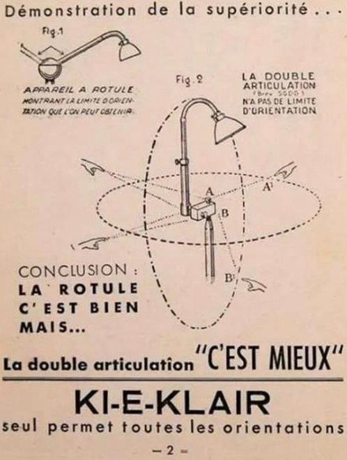 KI-E-KLAIR - Alphonse Pinoit - Bureaulamp - MODEL 210 -, Antiek en Kunst, Antiek | Verlichting
