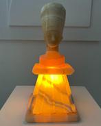 Tafellamp - Albast, Egyptische Godin, Antiquités & Art
