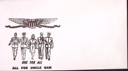 Amerikaanse envelop WWII (lijst optie), Verzamelen, Militaria | Tweede Wereldoorlog, Foto of Poster, Verzenden