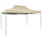 vidaXL Partytent inklapbaar 3x4 m staal crème, Verzenden, Nieuw
