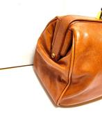 Borsa da medico in pelle marrone con chiave - Handtas, Antiek en Kunst