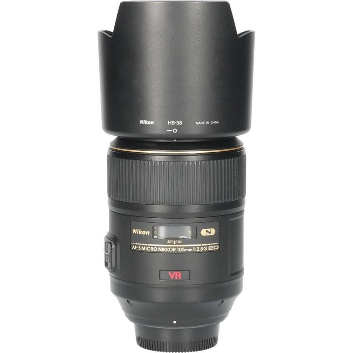 Tweedehands Nikon AF-S 105mm f/2.8G IF ED VR Micro CM5866, Audio, Tv en Foto, Foto | Lenzen en Objectieven, Overige typen, Gebruikt