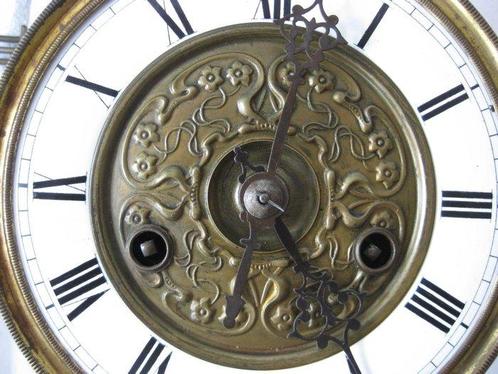 Régulateur - Pfeilenkreuz-Junghans - Laiton-émail-métal -, Antiek en Kunst, Antiek | Klokken
