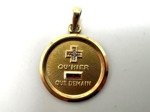 Zonder Minimumprijs - A. Augis - Hanger - 18 karaat Geel, Handtassen en Accessoires, Antieke sieraden