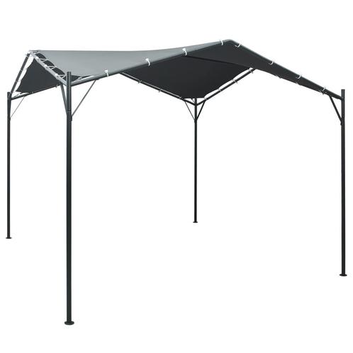 vidaXL Prieel 3x3 m staal antraciet, Tuin en Terras, Partytenten, Nieuw, Verzenden