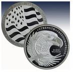 États-Unis. Silver medal ND Eagle Design, 1 Oz (.999)  (Sans, Postzegels en Munten