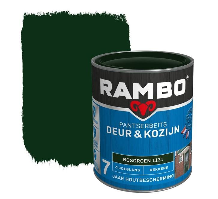 Rambo Pantserbeits Deur & Kozijn Dekkend Bosgroen 1.5L, Doe-het-zelf en Bouw, Verf, Beits en Lak, Nieuw, Verzenden