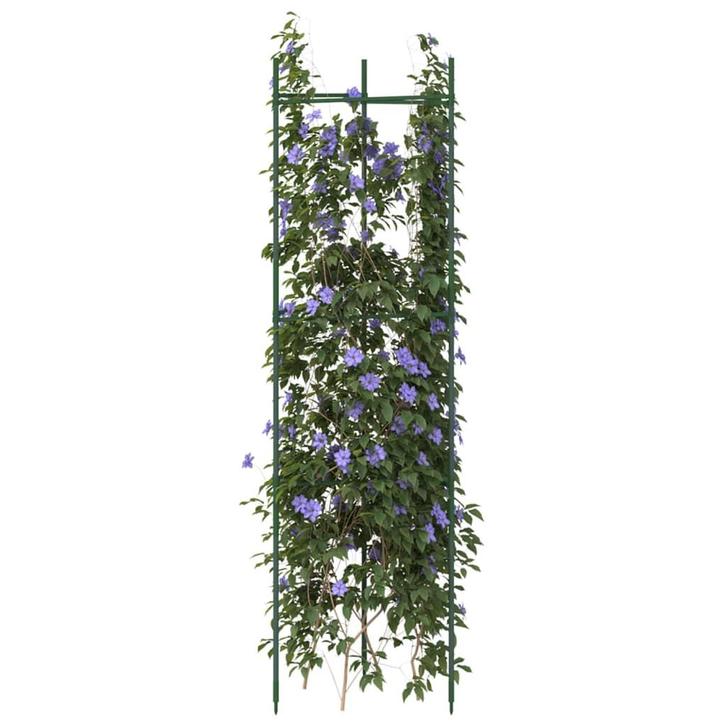 vidaXL Tomatenkooi 2 st 116 cm staal en polypropeen, Tuin en Terras, Bloembakken en Plantenbakken, Nieuw, Verzenden