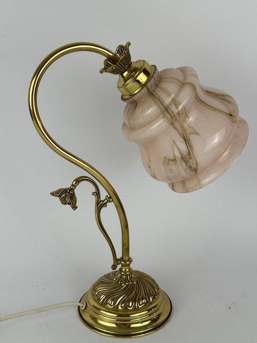 Tafellamp - Glas, Messing, Antiek en Kunst, Curiosa en Brocante