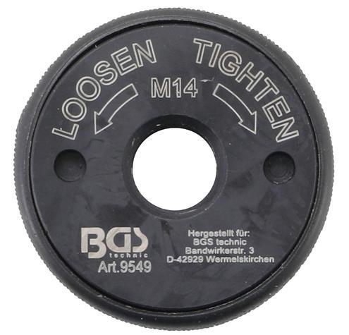 Bgs Technic Snelspanmoer voor haakse slijper M14, Auto diversen, Autogereedschap, Verzenden
