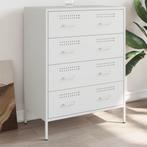 vidaXL Dressoir 68x39x89 cm staal wit, Huis en Inrichting, Kasten | Dressoirs, Verzenden, Nieuw