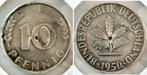 Duitsland Aluminium Probe 10 Pfennig 1950 F mit kleinem L..., Verzenden