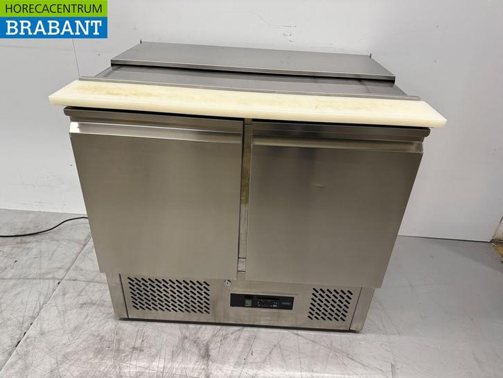 Saladette en acier inoxydable 2 portes 90,5 cm 230V Horeca, Articles professionnels, Horeca | Équipement de cuisine, Envoi