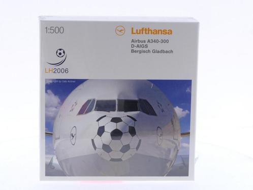 Schaal 1:500 Herpa 507509 Lufthansa Airbus A340-300 Berg..., Hobby en Vrije tijd, Modelbouw | Vliegtuigen en Helikopters, Gebruikt