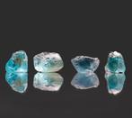 4 Apatite Bleu Océan UNIQUE • 10,38 carats • Fort Dauphin,, Collections