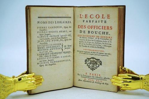 Tirel Guillaume - Lécole parfaite des officiers de bouche -, Antiquités & Art, Antiquités | Livres & Manuscrits