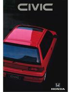 1991 HONDA CIVIC BROCHURE NEDERLANDS, Livres, Autos | Brochures & Magazines, Ophalen of Verzenden