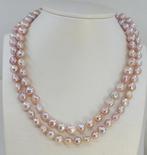 Zonder Minimumprijs - Halsketting 9x11mm roze Edisonparels -, Handtassen en Accessoires, Kettingen, Nieuw