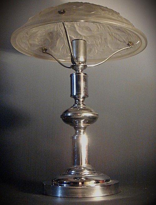 Lamp - Metaal, Glasachtige pasta, Antiek en Kunst, Kunst | Designobjecten