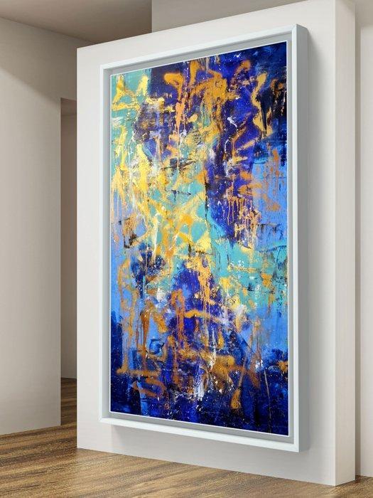 Irena Lenartowicz - Composition with Gold - XXL, Antiek en Kunst, Kunst | Schilderijen | Modern