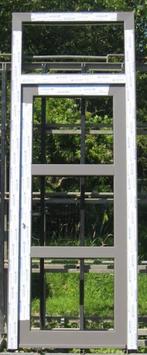 pvc buitendeur , voordeur , deur 101 x 273 wit/ kwartsgrijs, Nieuw, 215 cm of meer, 80 tot 100 cm, Ophalen of Verzenden