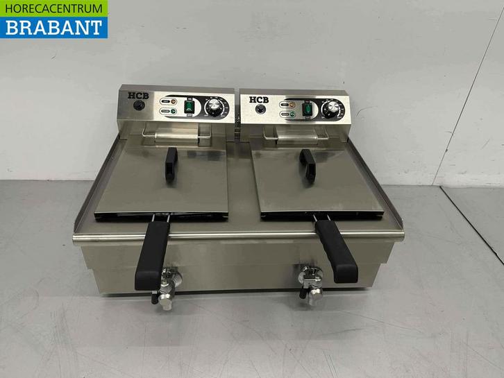 Friteuse double en acier inoxydable Friteuse 2 x 14 litres 2, Zakelijke goederen, Horeca | Overige, Verzenden