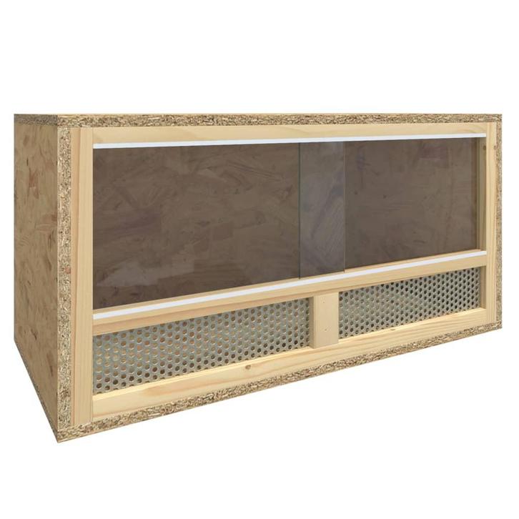 vidaXL Terrarium 60x30x30 cm bewerkt hout, Dieren en Toebehoren, Knaagdieren en Konijnen | Hokken en Kooien, Nieuw, Verzenden