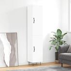 vidaXL Hoge kast 34,5x34x180 cm bewerkt hout wit, Huis en Inrichting, Kasten | Dressoirs, Verzenden, Nieuw