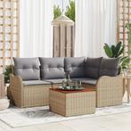 vidaXL 5-delige lounge set voor in de tuin met kussens in, Tuin en Terras, Tuinsets en Loungesets, Verzenden, Nieuw