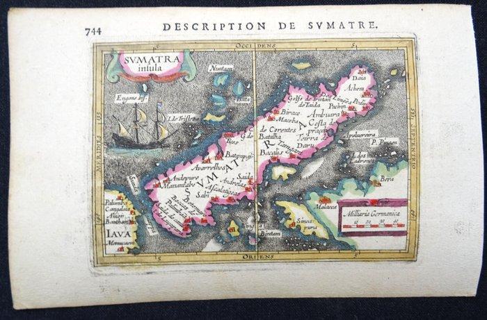 Azië - Sumatra / Singapore / Maleisië; Petrus Bertius -, Boeken, Atlassen en Landkaarten