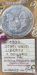 États-Unis. 1 Dollar 1993 Liberty, 1 Oz (.999) (Sans Prix, Postzegels en Munten