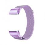 Metalen armband voor Fitbit Charge 2 magneet slot Paars, Nieuw, Verzenden