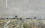 Victor Uytterschaut (1847-1917) - Paysage avec Moulin