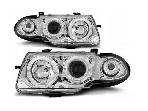 Angel Eyes koplampen Chrome geschikt voor Opel Astra F, Auto-onderdelen, Verlichting, Nieuw, Opel, Verzenden