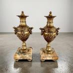 Vase (2) - Marbre, Régule - Paire de cassolette, Antiek en Kunst